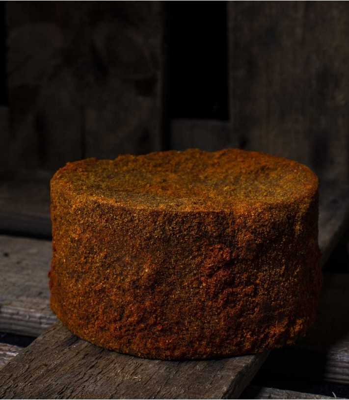 Smoked sweet paprika vegan cheese substitute