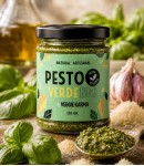 Basil pesto with italian style grated semicured 140 gr.*